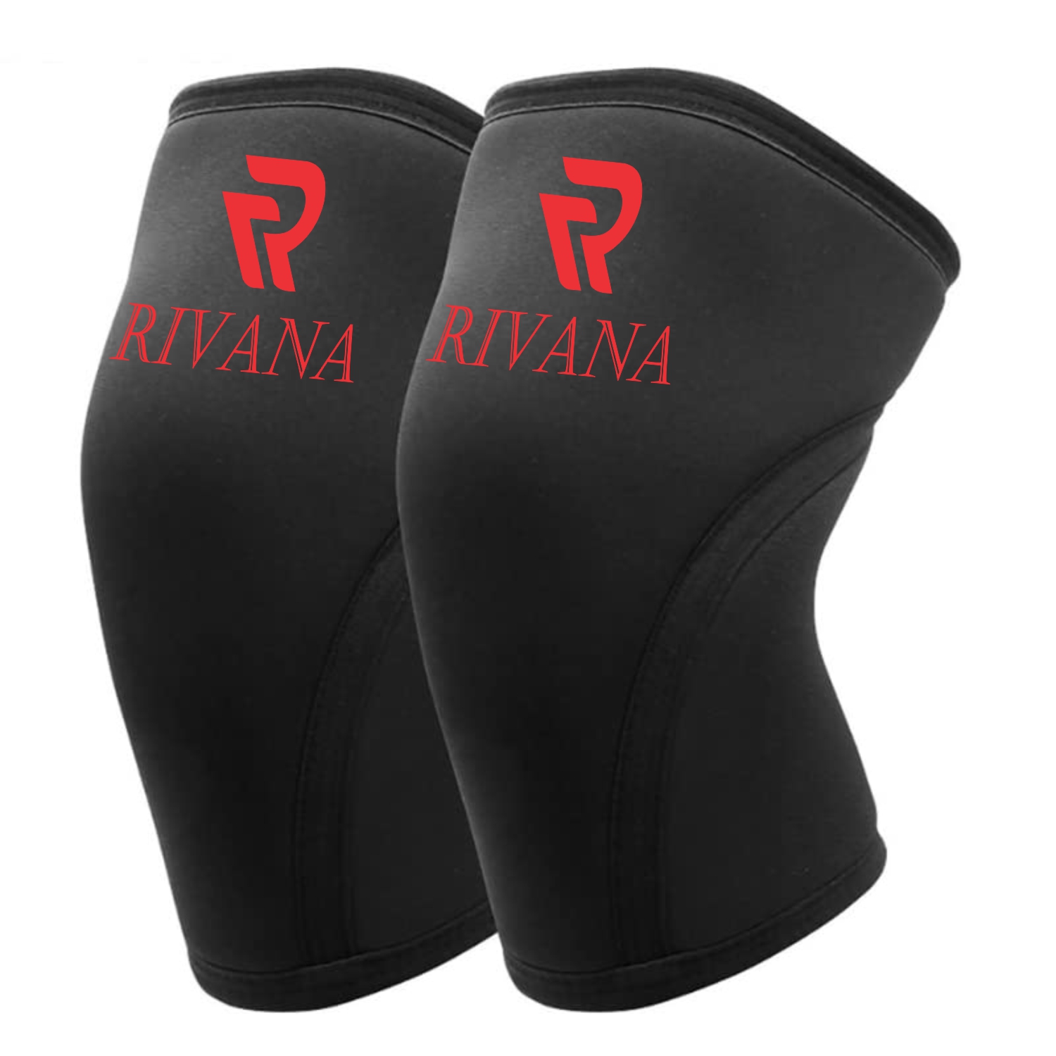 R1 Rivana 7mm Knee Sleeves for Weightlifting & Powerlifting | Compression & Support - Image 1